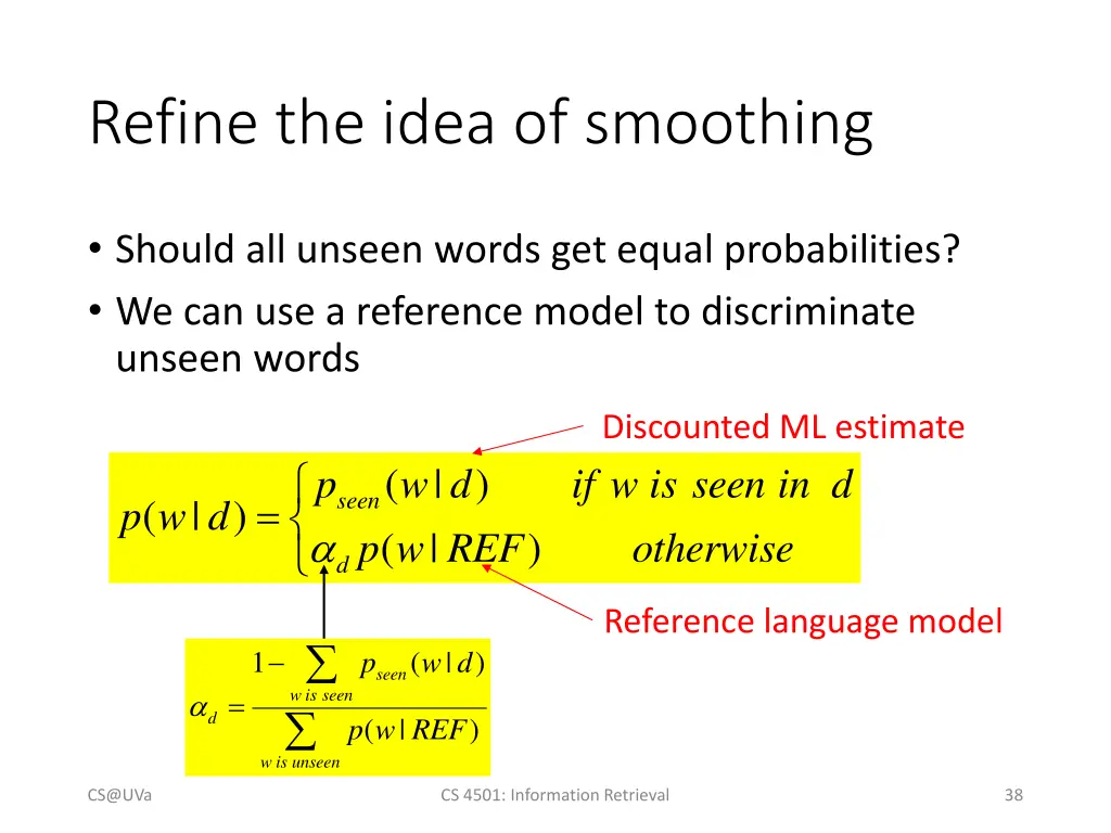 refine the idea of smoothing