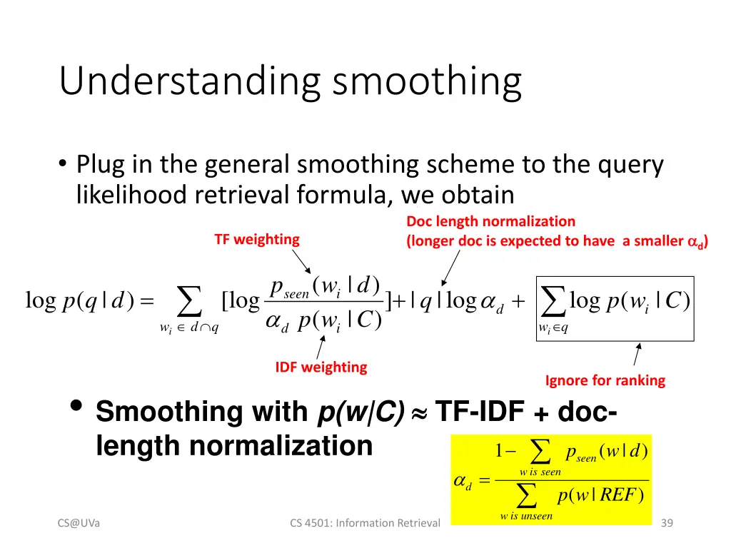 understanding smoothing