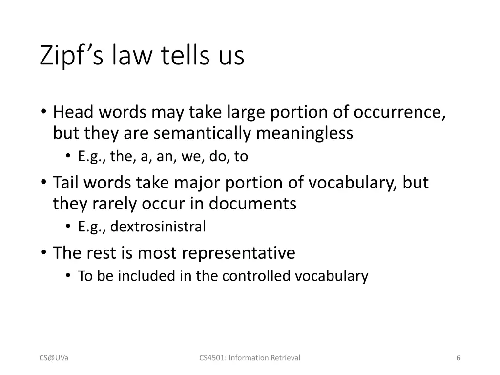 zipf s law tells us