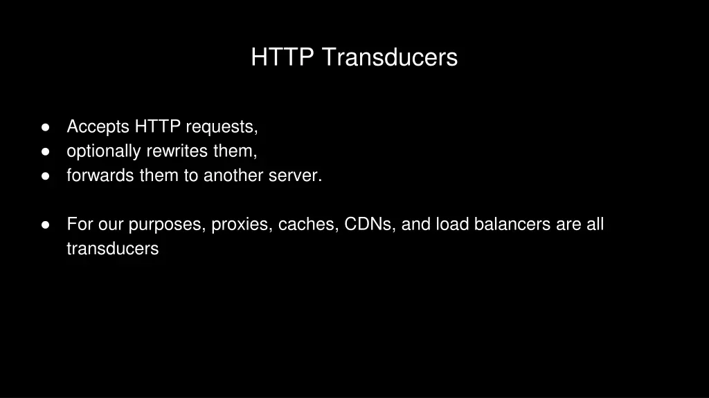 http transducers