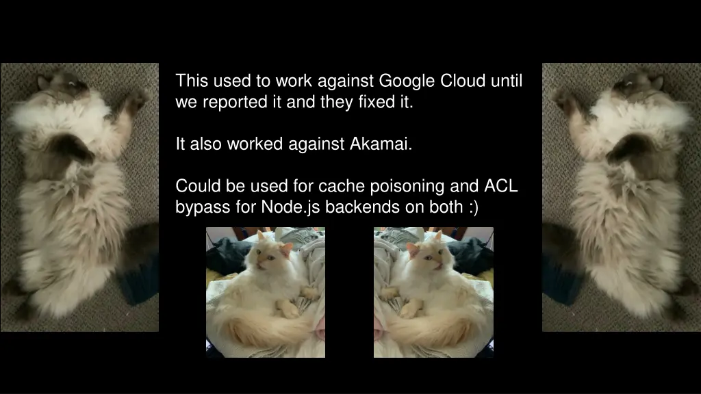 this used to work against google cloud until