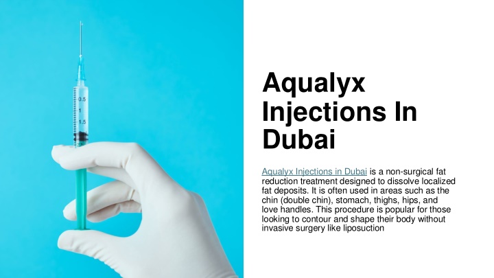 aqualyx injections in dubai