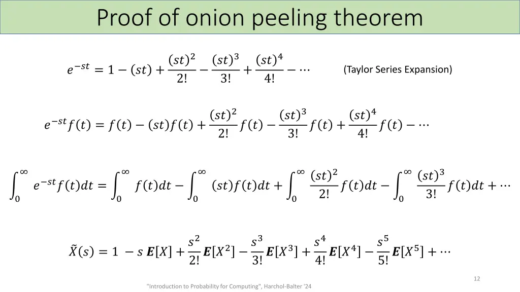 proof of onion peeling theorem