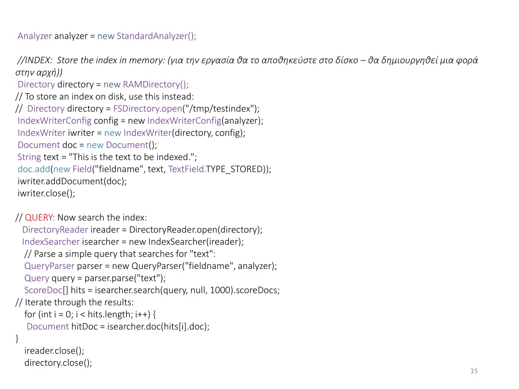 analyzer analyzer new standardanalyzer 1