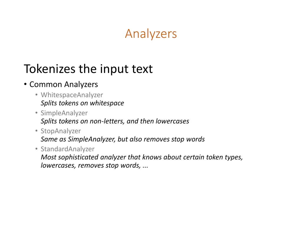 analyzers