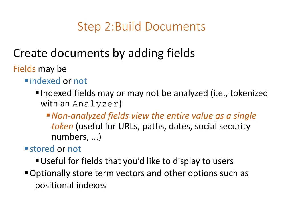 step 2 build documents