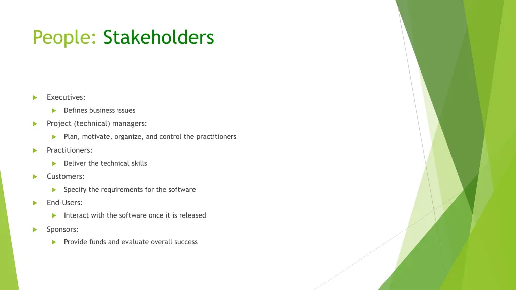 people stakeholders