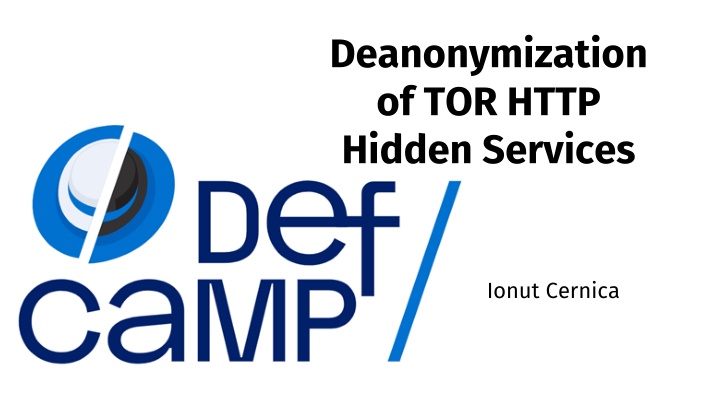 deanonymization of tor http hidden services