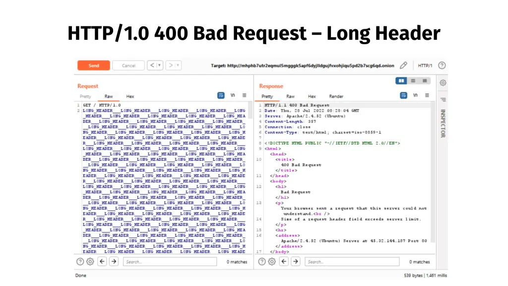 http 1 0 400 bad request long header