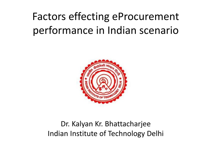 factors effecting eprocurement performance