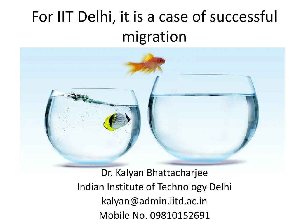 for iit delhi it is a case of successful migration