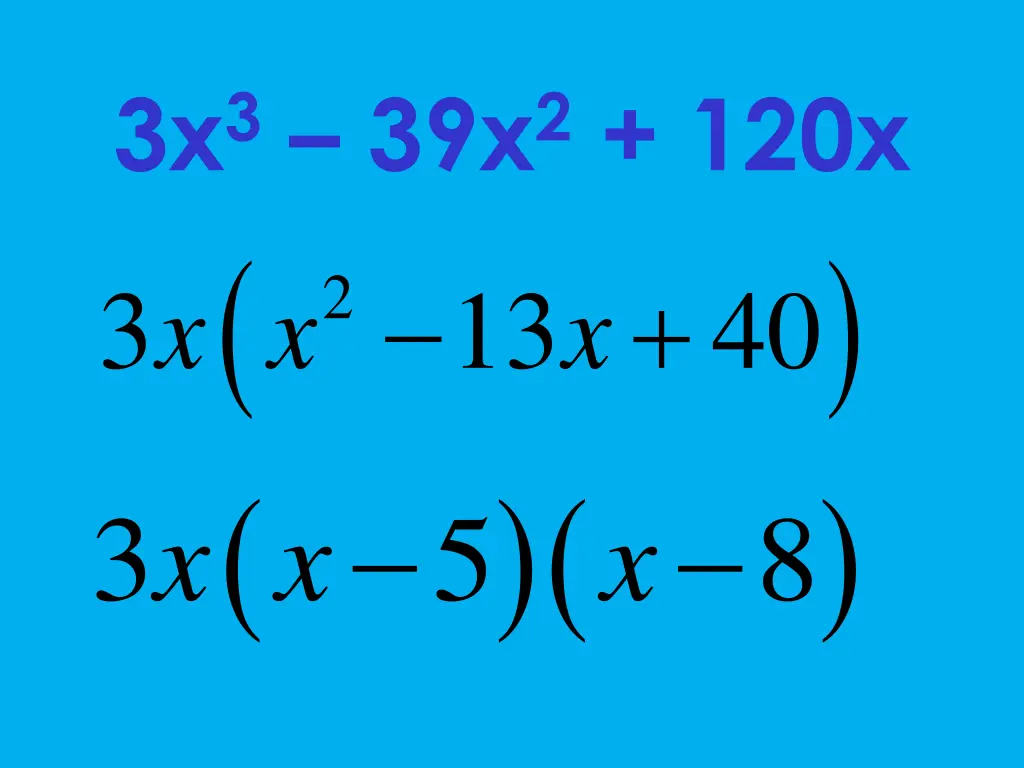 3x 3 39x 2 120x