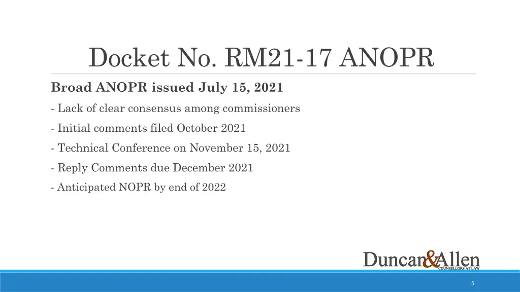 docket no rm21 17 anopr