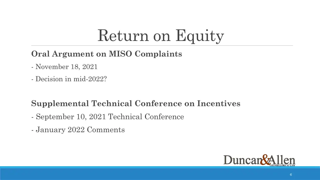 return on equity