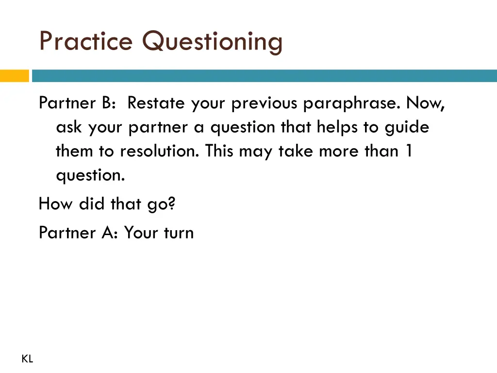 practice questioning