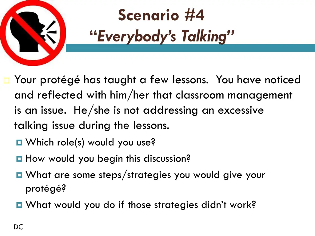 scenario 4 everybody s talking