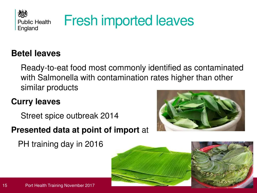 fresh imported leaves