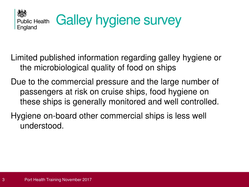 galley hygiene survey 1