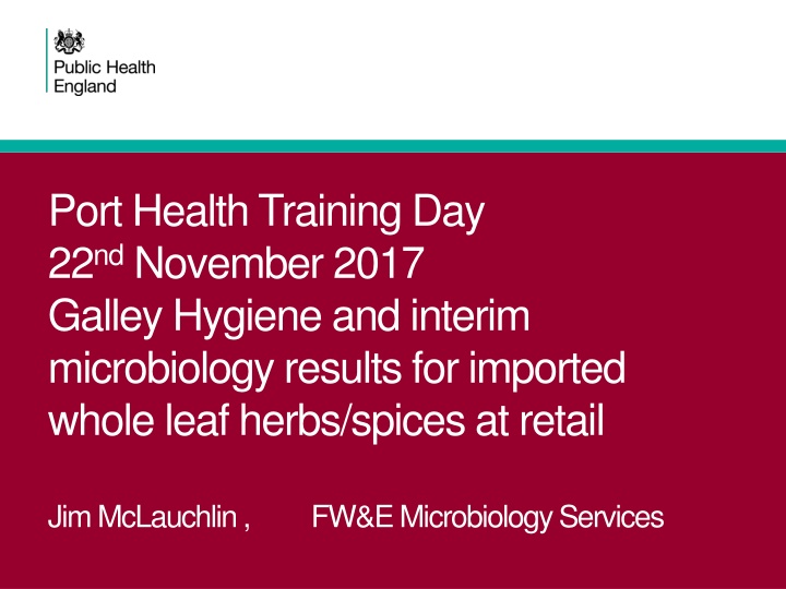 port health training day 22 nd november 2017