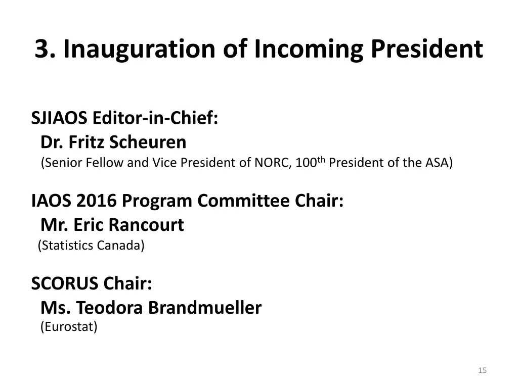 3 inauguration of incoming president