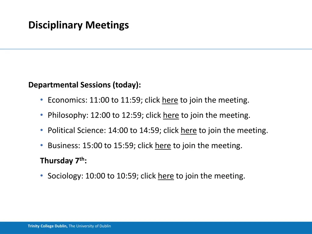 disciplinary meetings