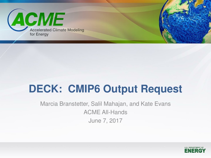 deck cmip6 output request