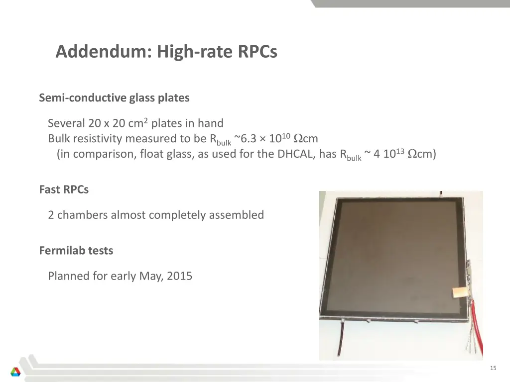 addendum high rate rpcs