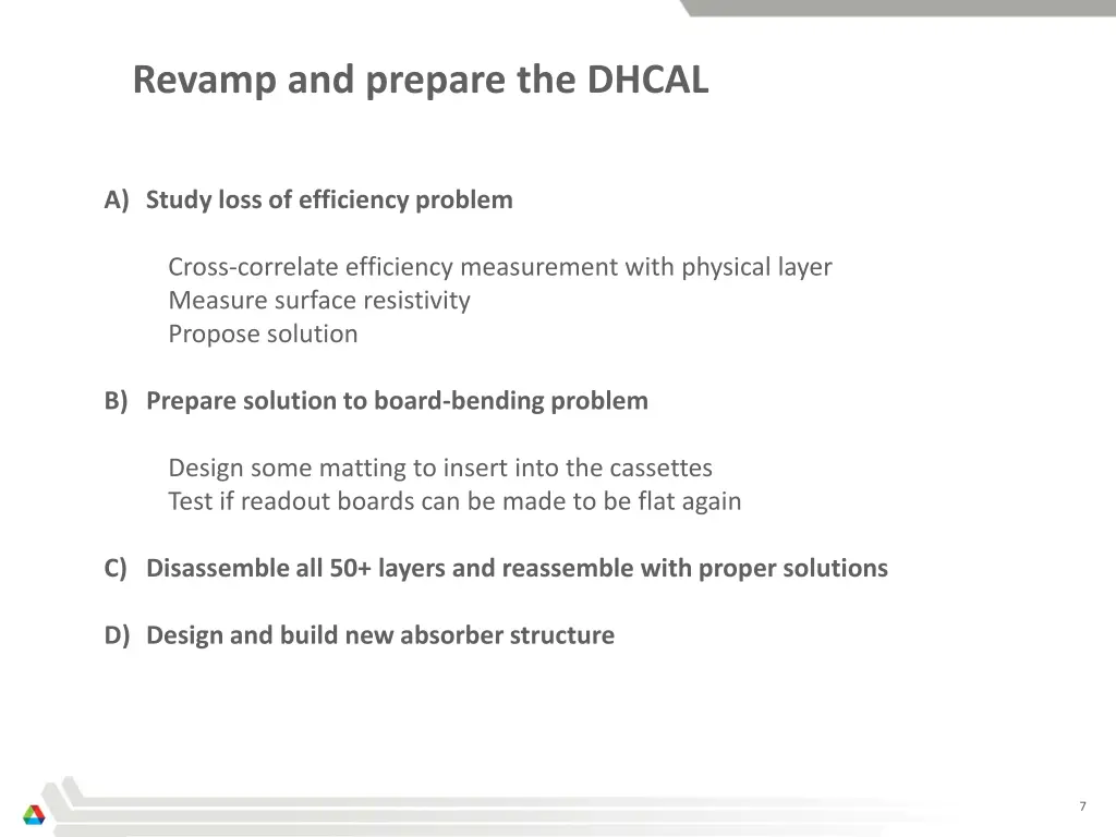 revamp and prepare the dhcal