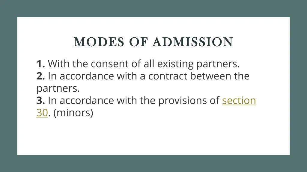 modes of admission modes of admission