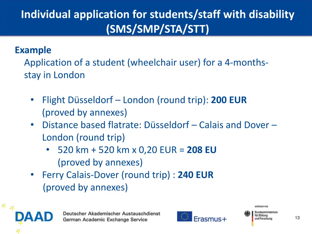 individual application for students staff with 1