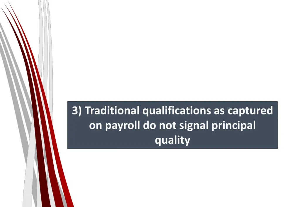 3 traditional qualifications as captured