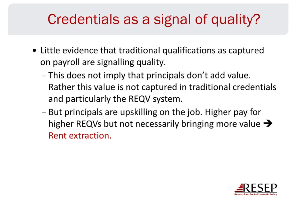 credentials as a signal of quality 3