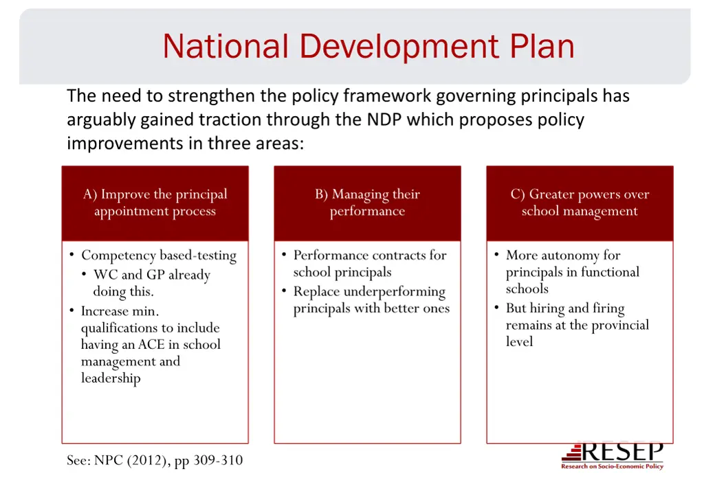 national development plan