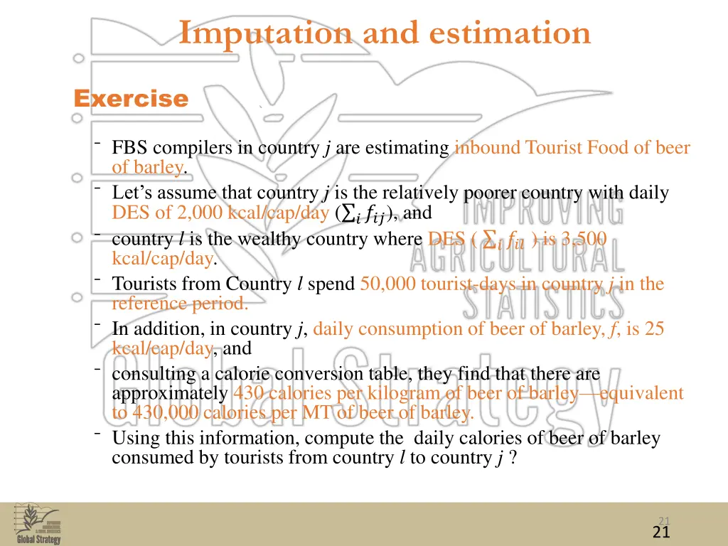 imputation and estimation 11