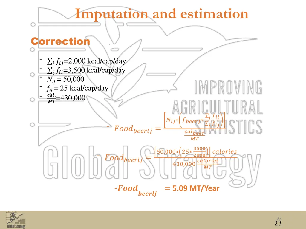 imputation and estimation 13