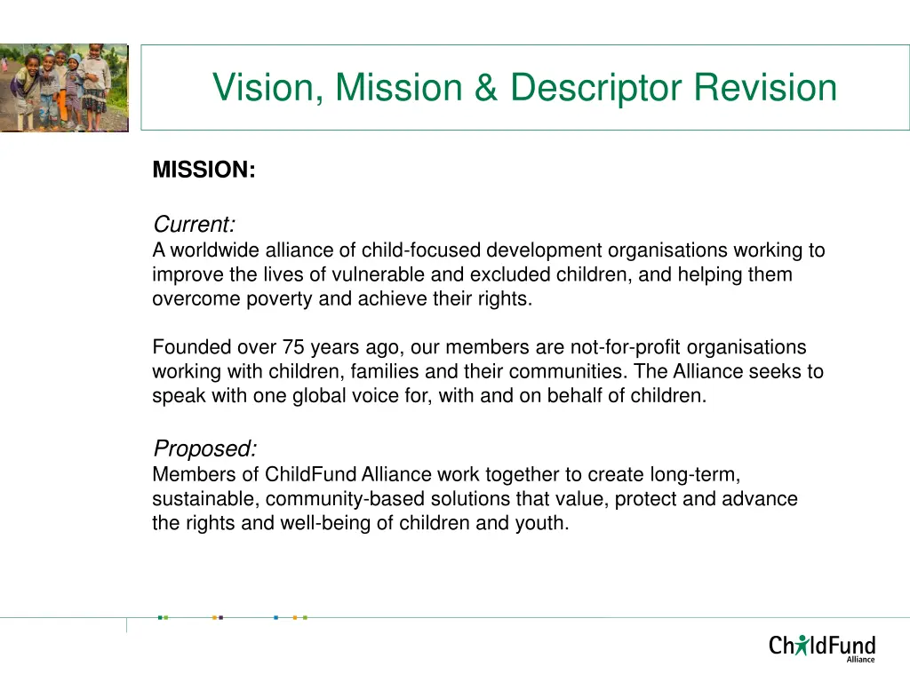 vision mission descriptor revision 1