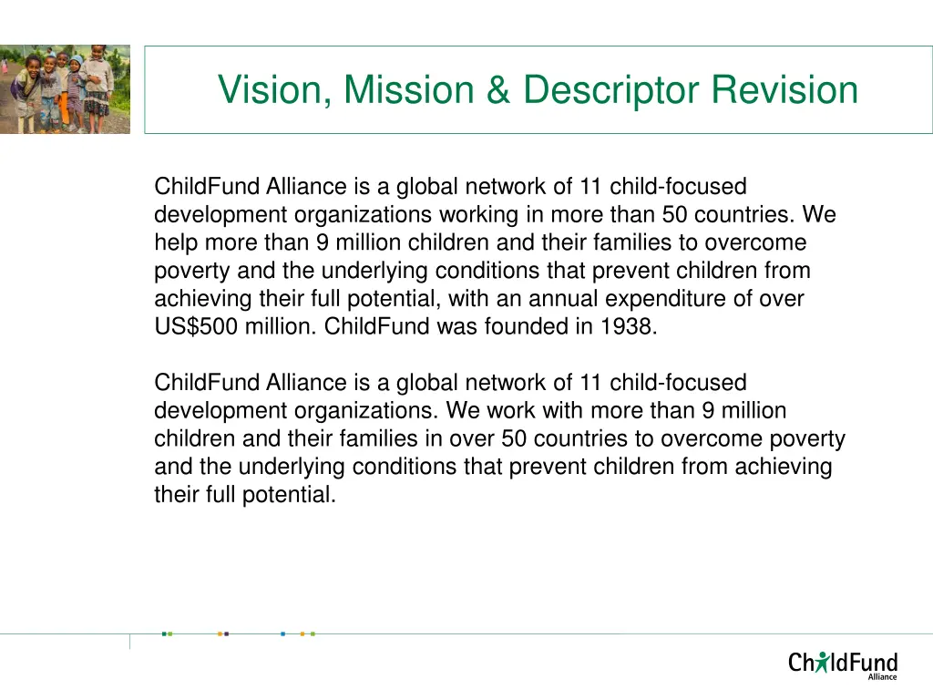 vision mission descriptor revision 2