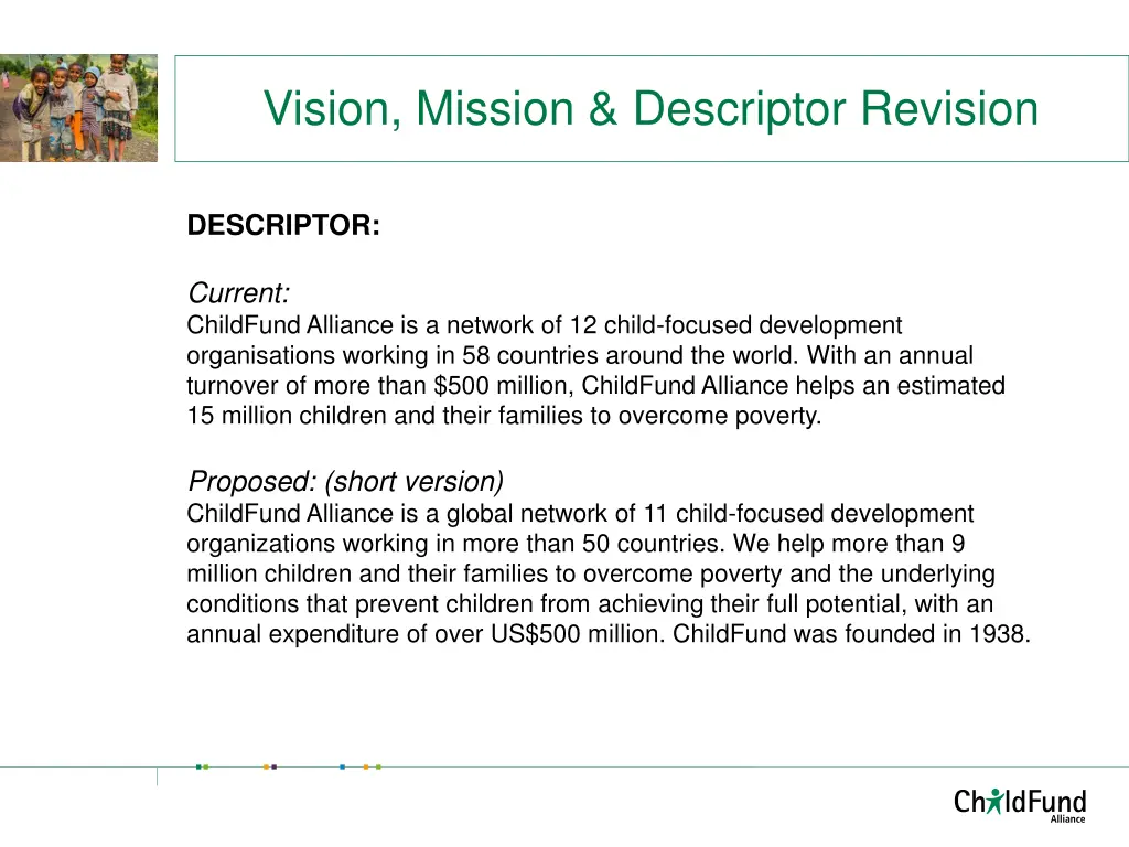 vision mission descriptor revision 3