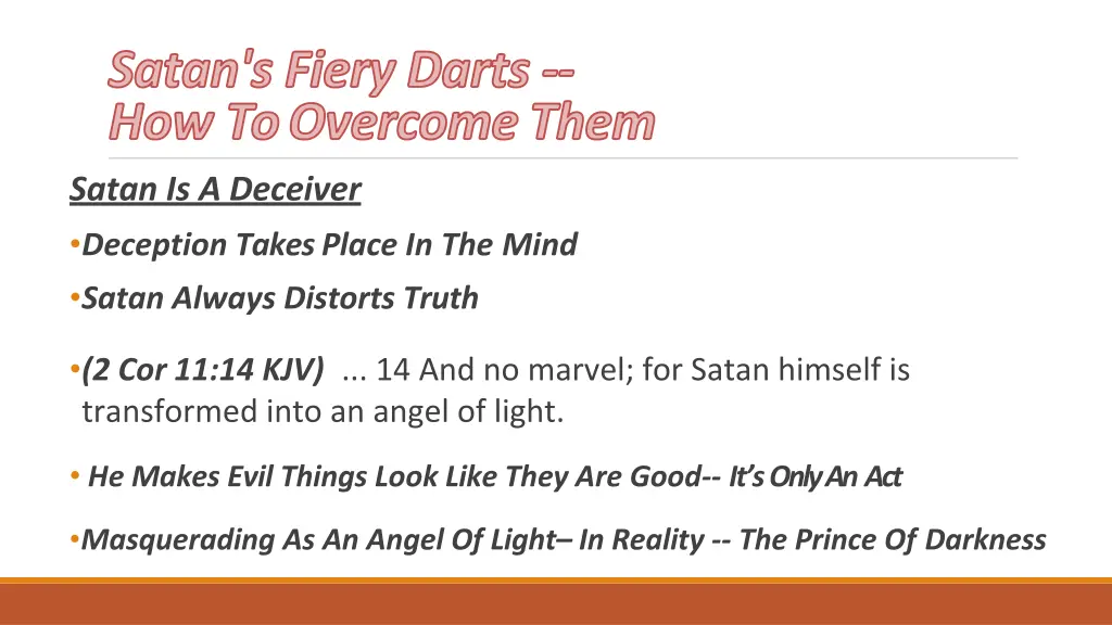 satan s fiery darts how to overcomethem 1