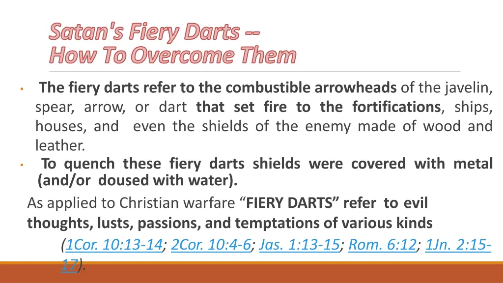 satan s fiery darts how to overcomethem