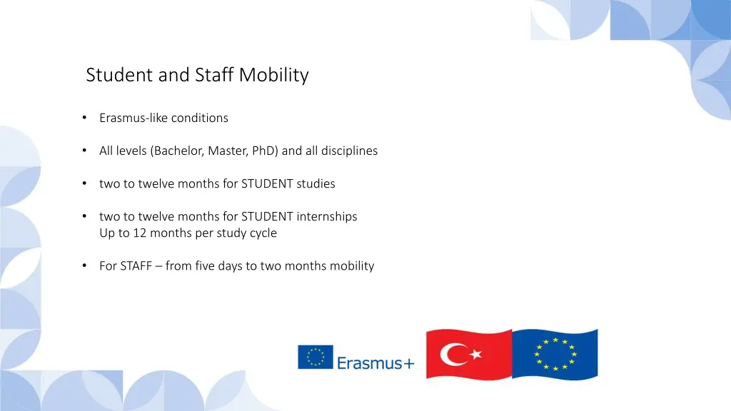 student and staff mobility