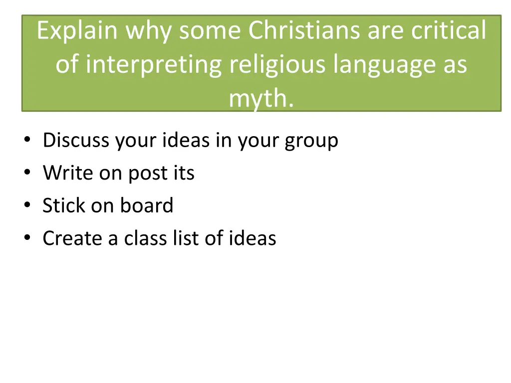 explain why some christians are critical