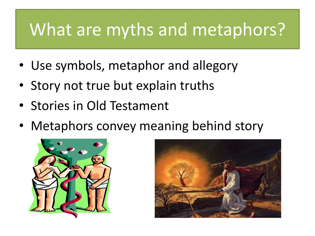 what are myths and metaphors