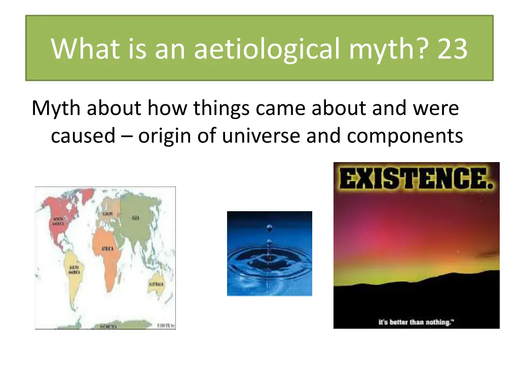 what is an aetiological myth 23