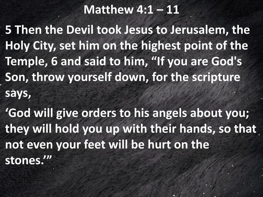 matthew 4 1 11 1