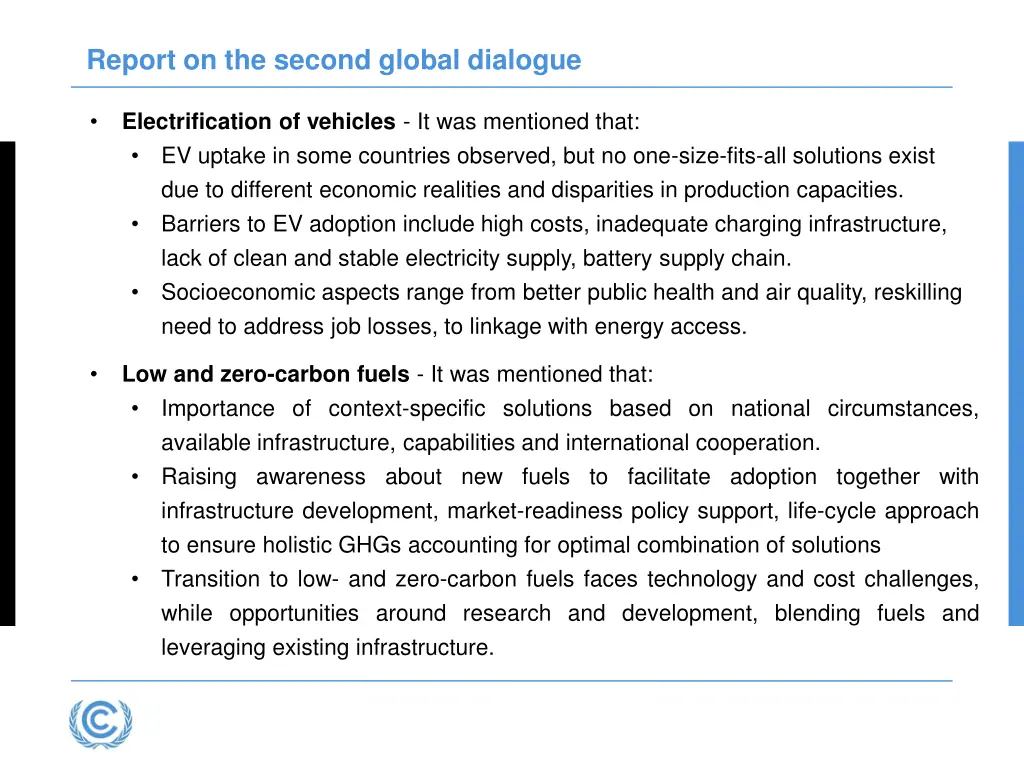 report on the second global dialogue 1