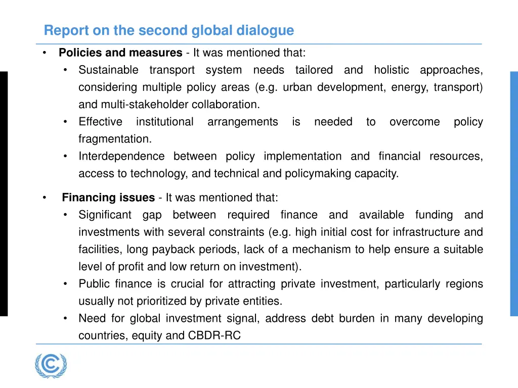 report on the second global dialogue 2