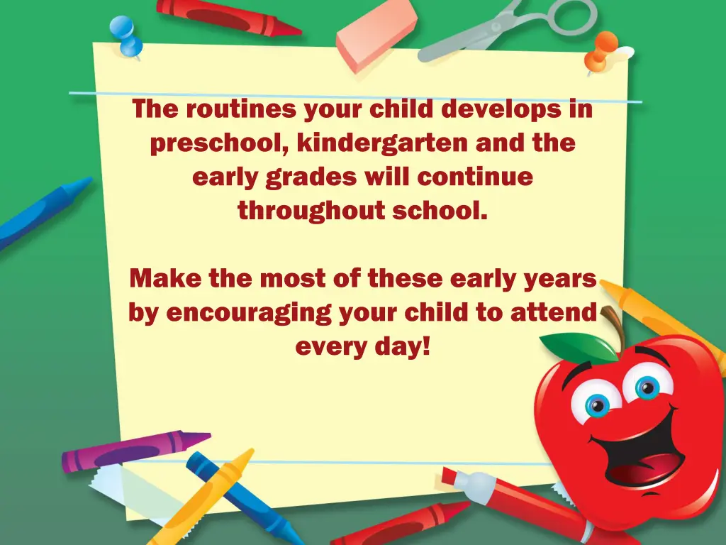 the routines your child develops in preschool