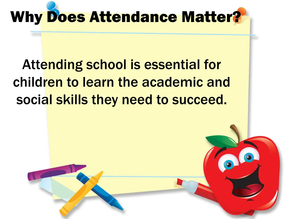 why does attendance matter