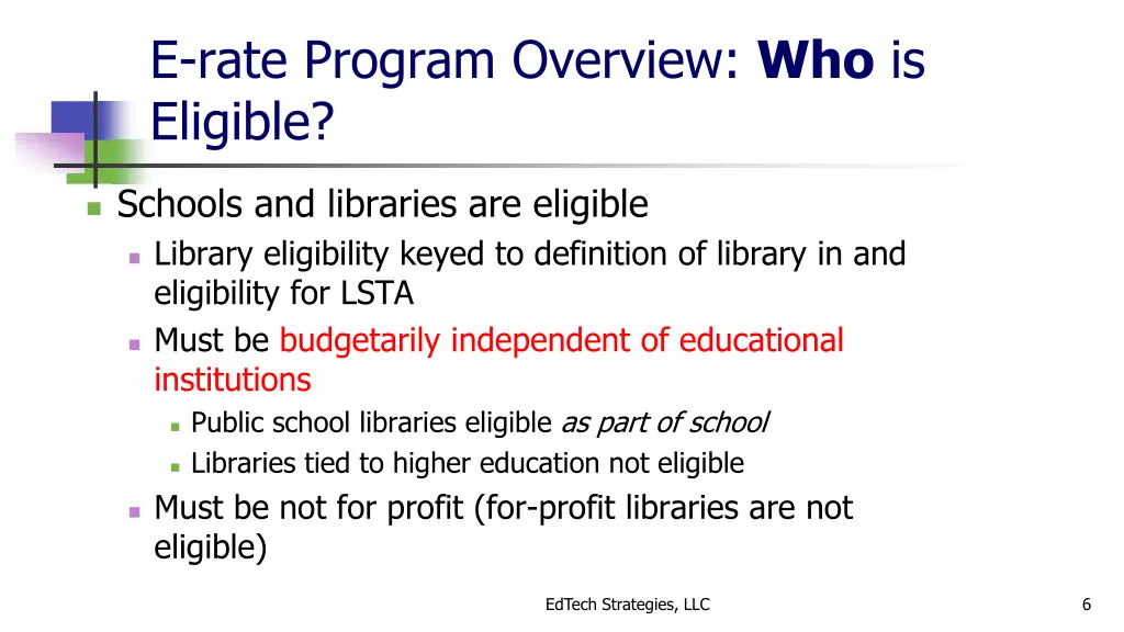 e rate program overview who is eligible